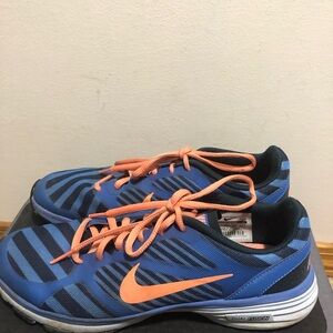 Nike 579812-484 Women’s Athletic Shoes in Blue and Orange Sneakers Size 7.5